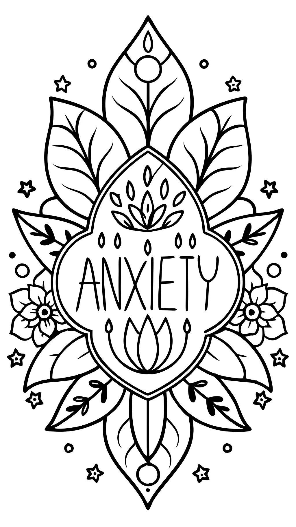 anxiety coloring pages